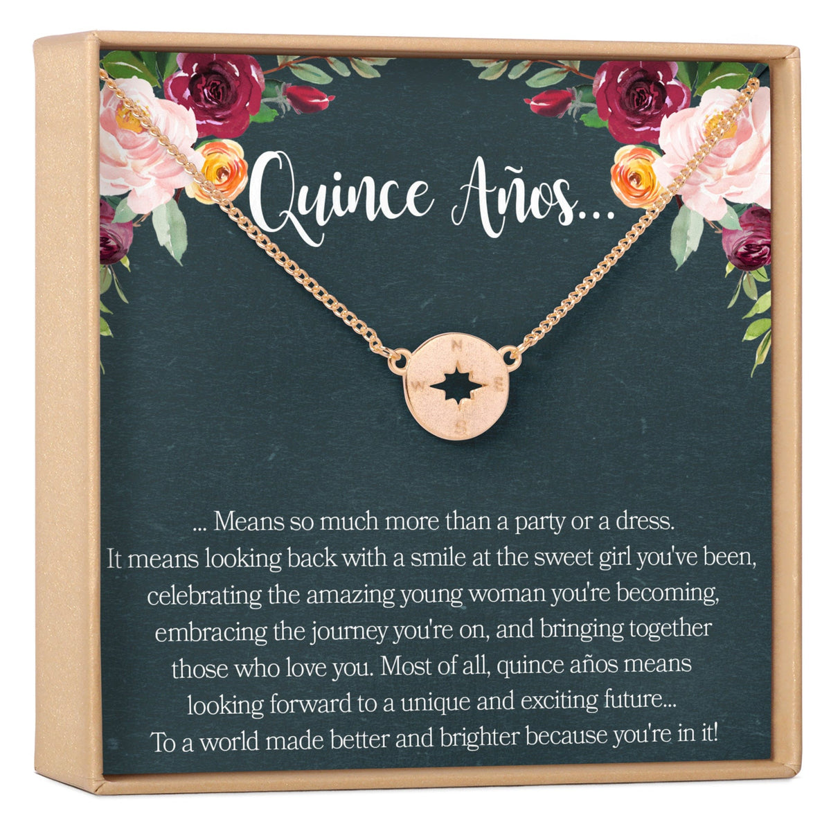Quinceañera Double Ring Necklace