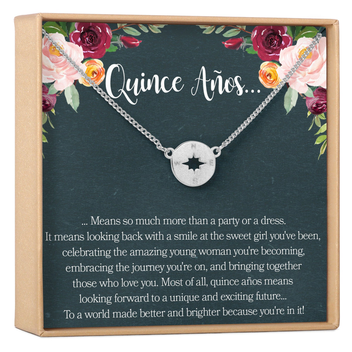 Quinceañera Double Ring Necklace