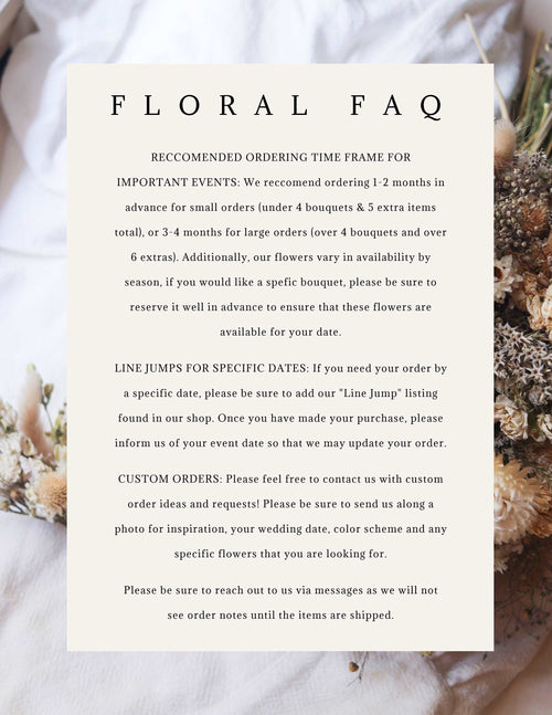 Dried Flower Bouquet — California Wildflower Collection