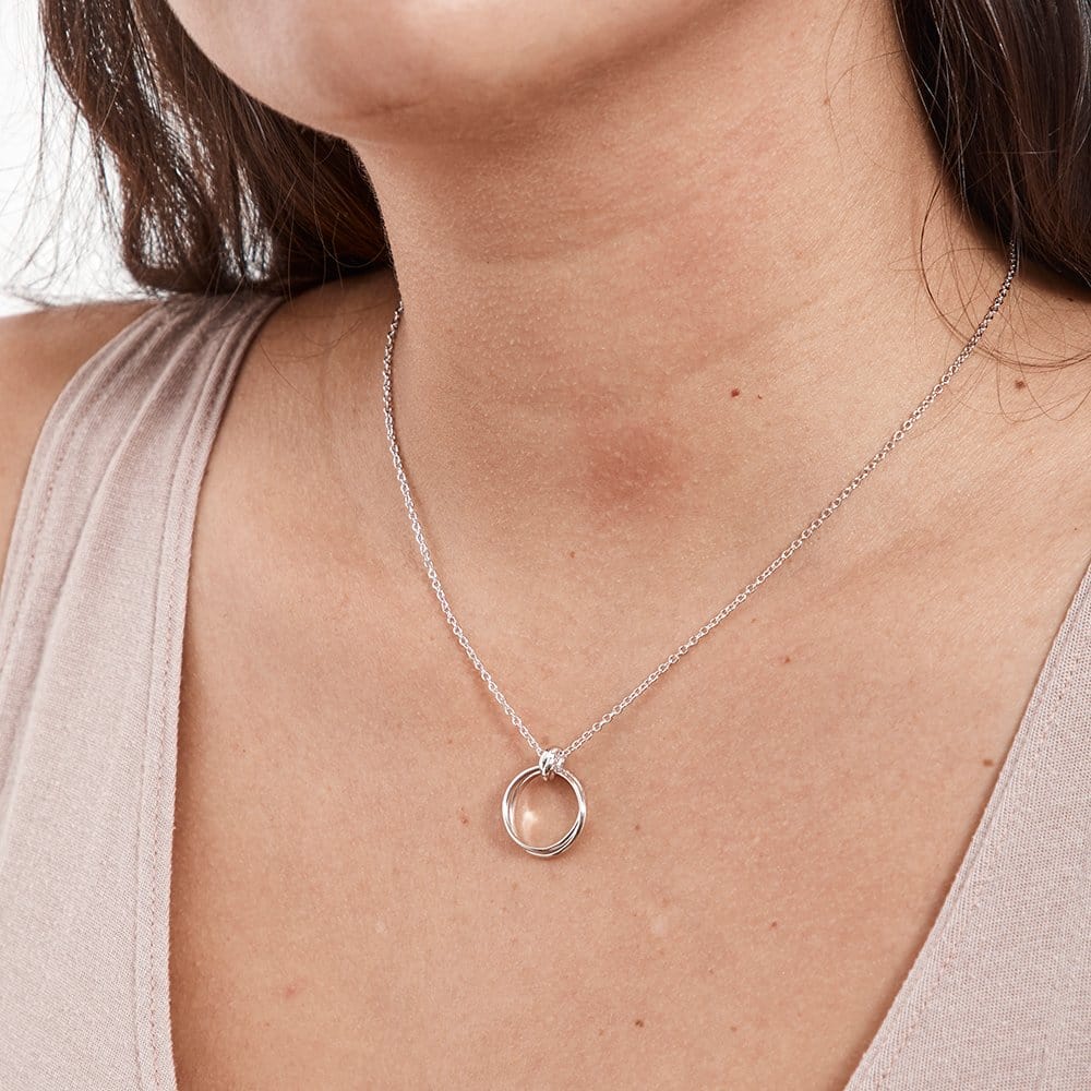 Quinceañera Double Ring Necklace