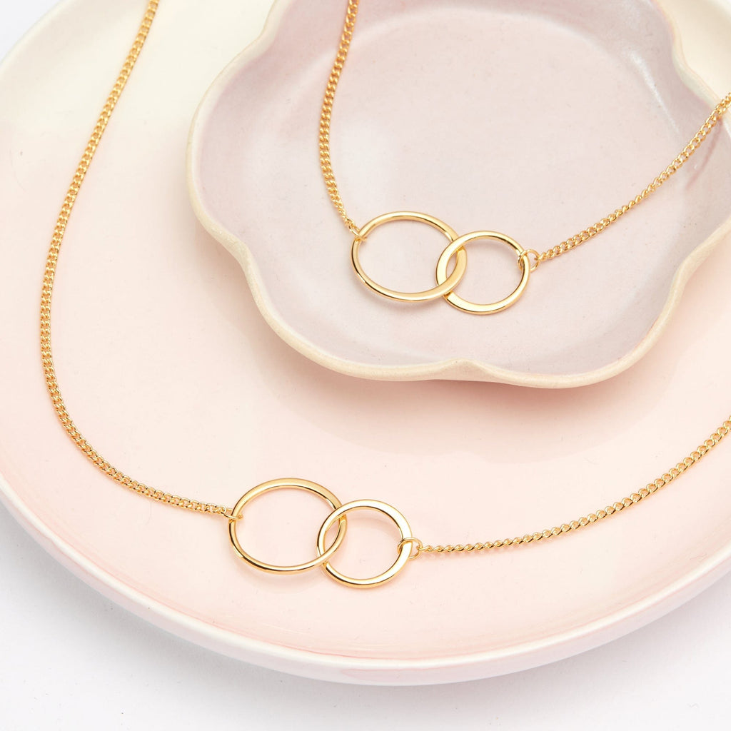 Quinceañera Double Ring Necklace