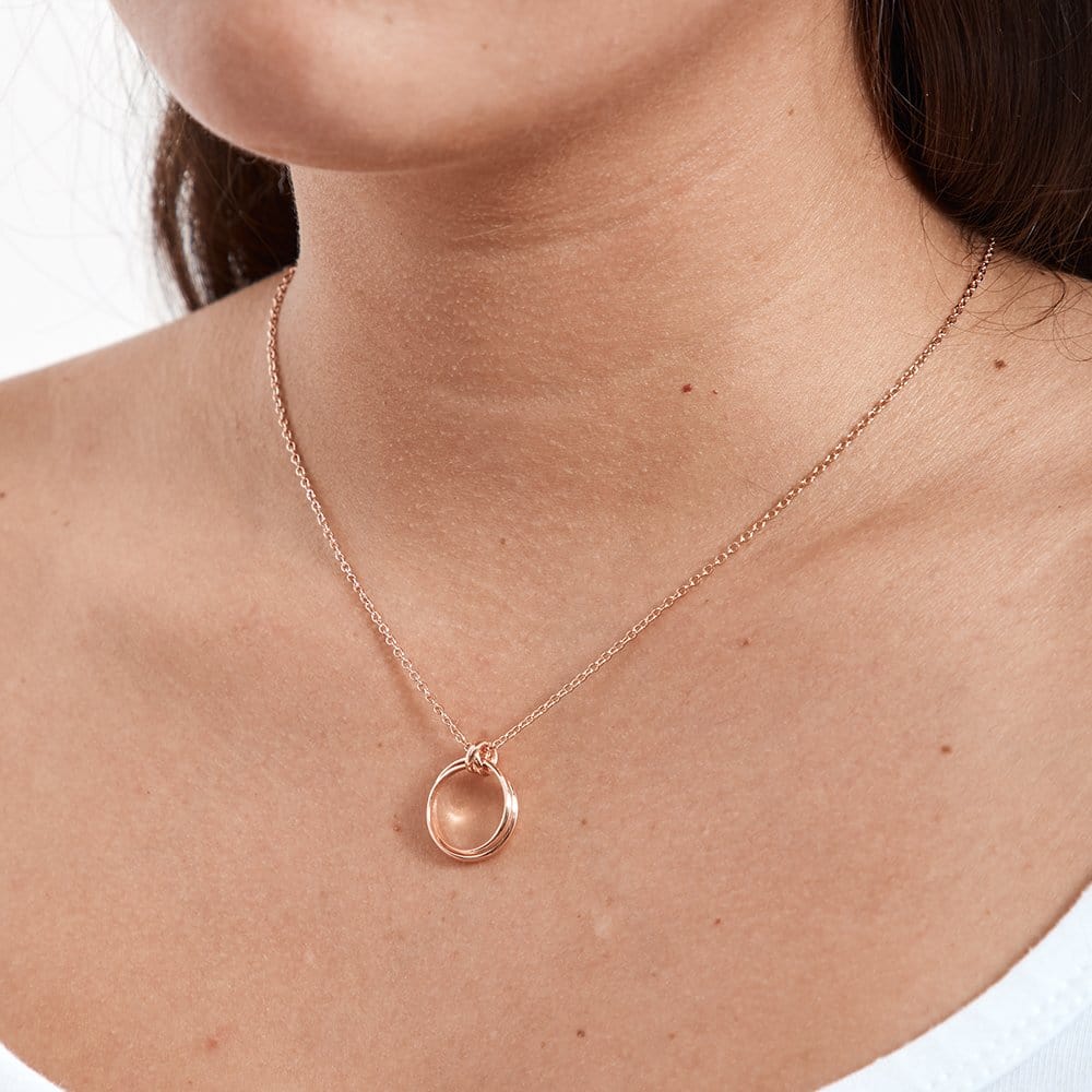Quinceañera Double Ring Necklace