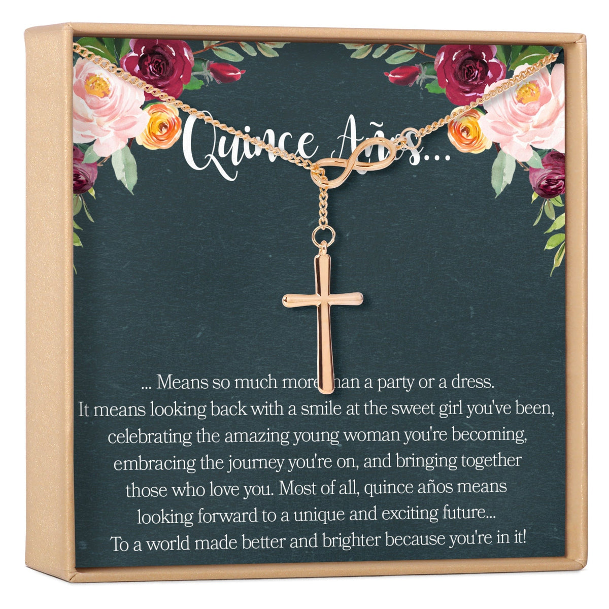 Quinceañera Double Ring Necklace