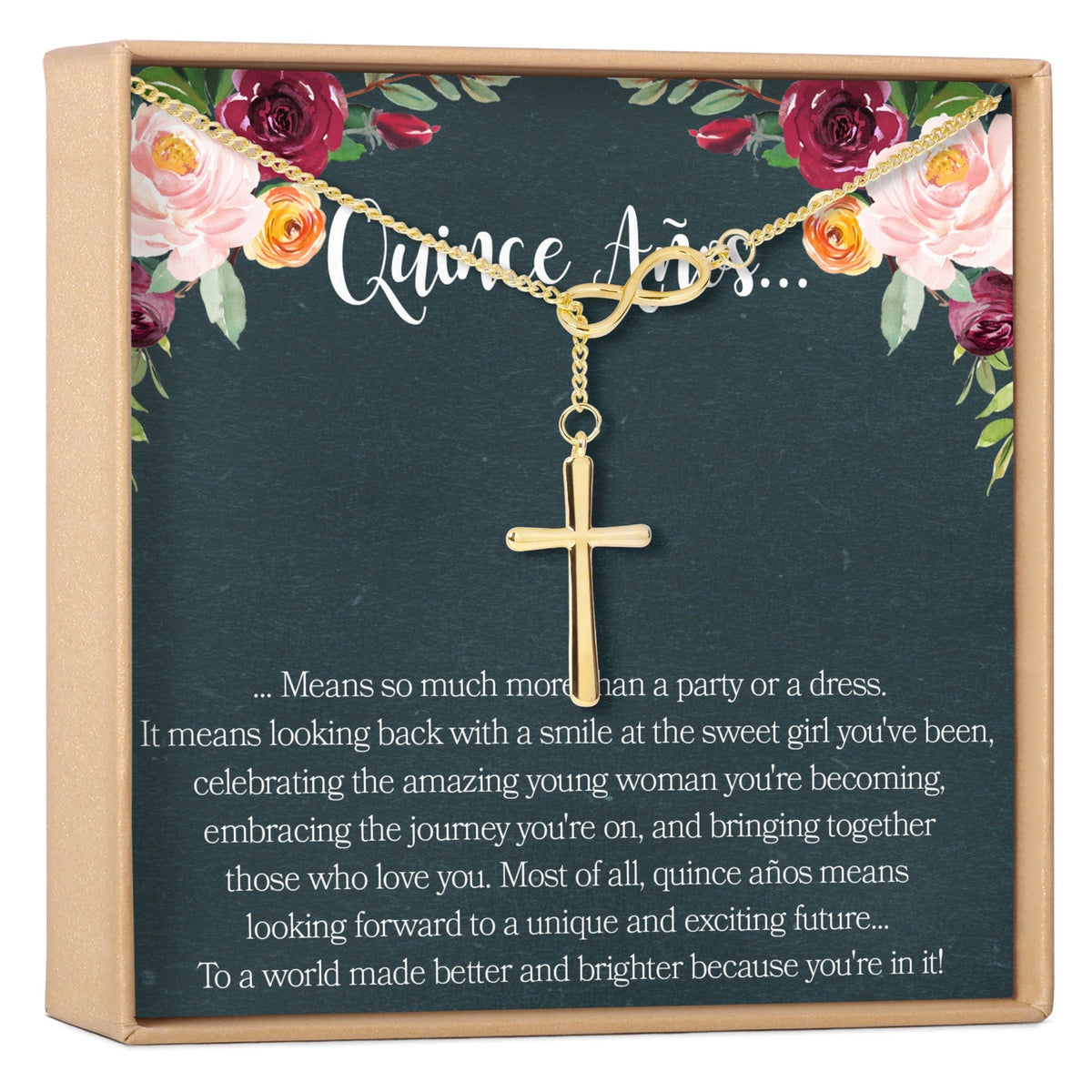 Quinceañera Double Ring Necklace