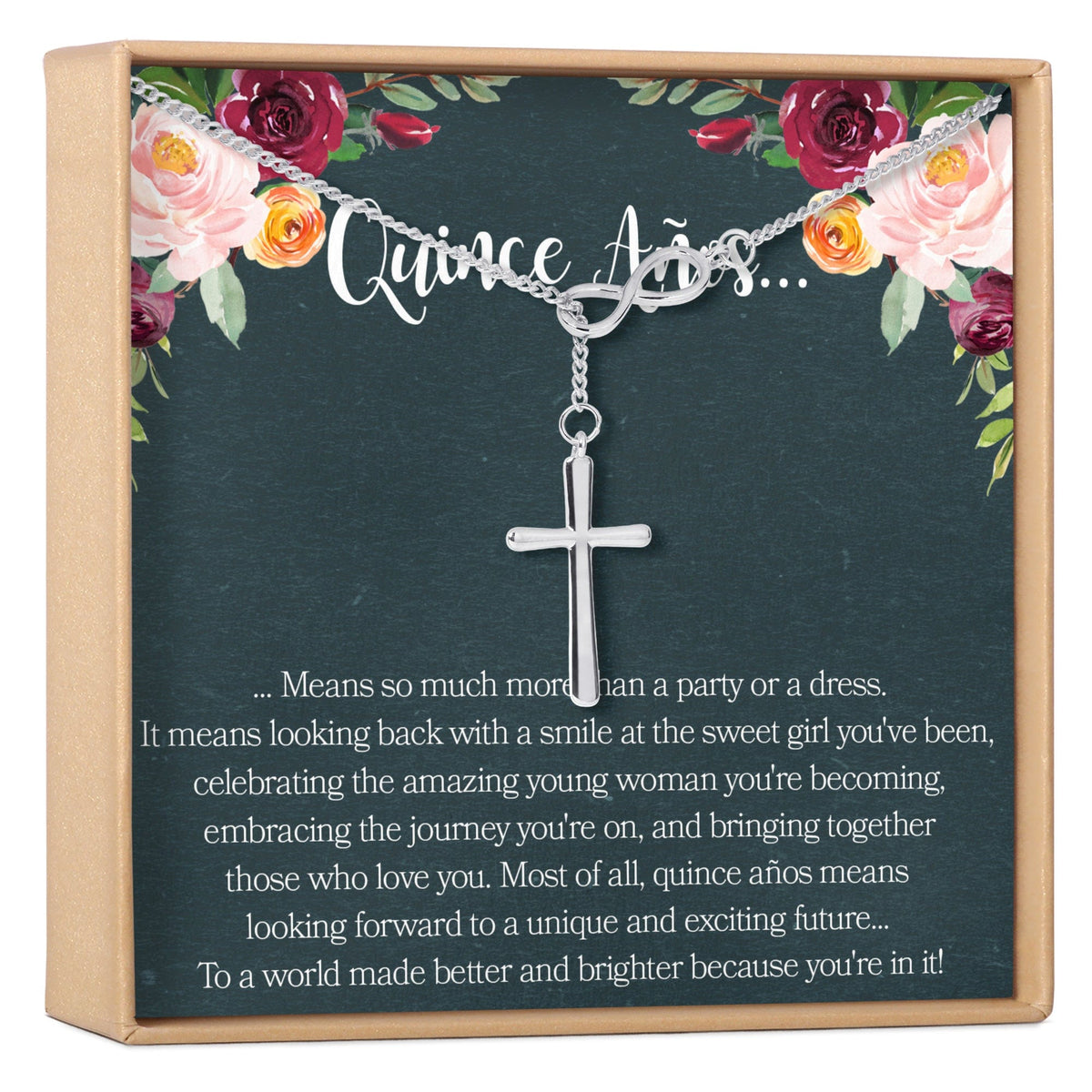 Quinceañera Double Ring Necklace
