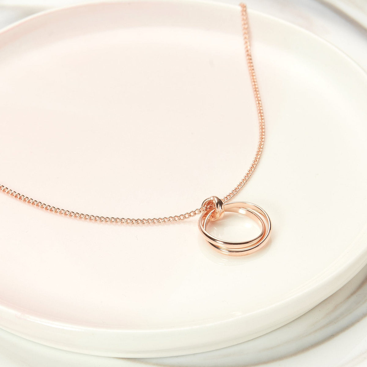 Quinceañera Double Ring Necklace