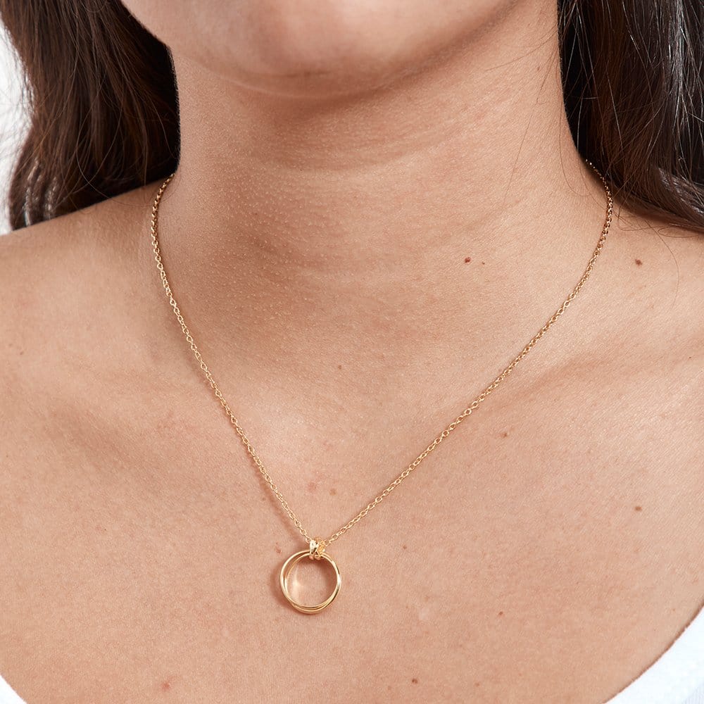 Quinceañera Double Ring Necklace